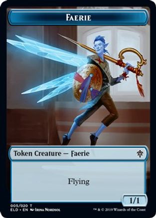 Faerie // Food (018) Double-Sided Token (ELD-5 // 18) [Throne of Eldraine] Foil