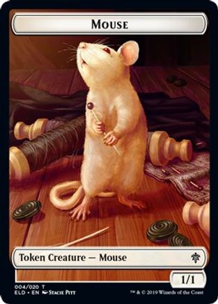 Mouse // Food (015) Double-Sided Token (ELD-4 // 15) [Throne of Eldraine] Foil