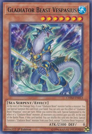 Gladiator Beast Vespasius (Rare) (CHIM-EN013) - Chaos Impact Unlimited