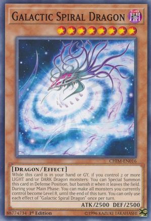 Galactic Spiral Dragon (Common) (CHIM-EN016) - Chaos Impact 1st Edition