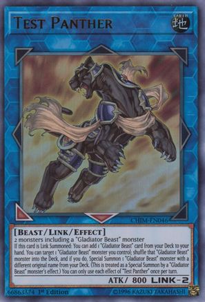Test Panther (Ultra Rare) (CHIM-EN046) - Chaos Impact Unlimited
