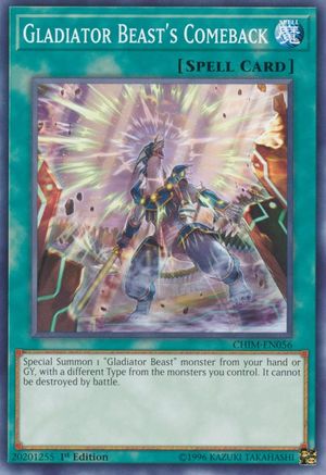 Gladiator Beast's Comeback (Common) (CHIM-EN056) - Chaos Impact Unlimited