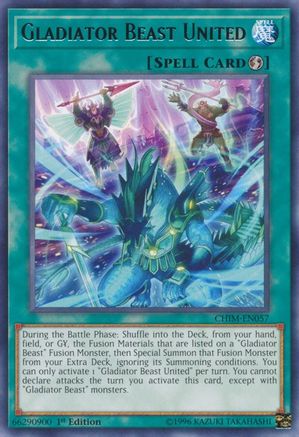 Gladiator Beast United (Rare) (CHIM-EN057) - Chaos Impact 1st Edition