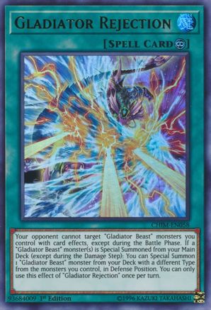Gladiator Rejection (Ultra Rare) (CHIM-EN058) - Chaos Impact Unlimited
