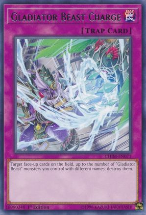 Gladiator Beast Charge (Rare) (CHIM-EN071) - Chaos Impact 1st Edition