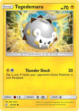 Togedemaru (074/236) [SM  Cosmic Eclipse] - Common