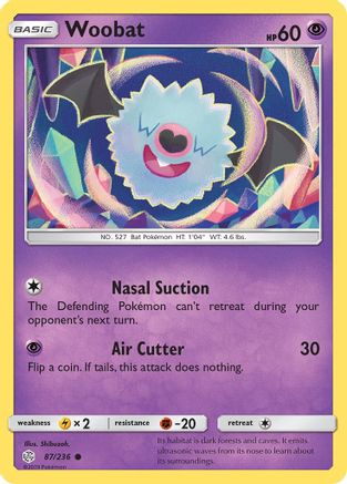 Woobat (087/236) [SM  Cosmic Eclipse] - Common