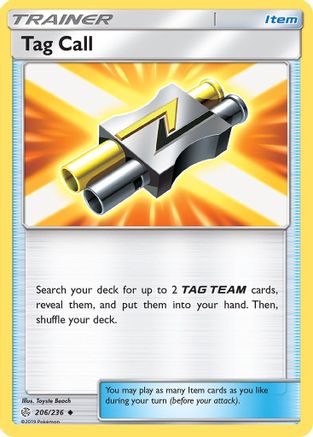 Tag Call (206/236) [SM  Cosmic Eclipse] - Uncommon