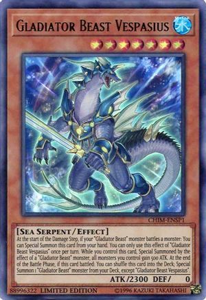 Gladiator Beast Vespasius (CHIM-ENSP1) (Ultra Rare) (CHIM-ENSP1) - Chaos Impact Limited