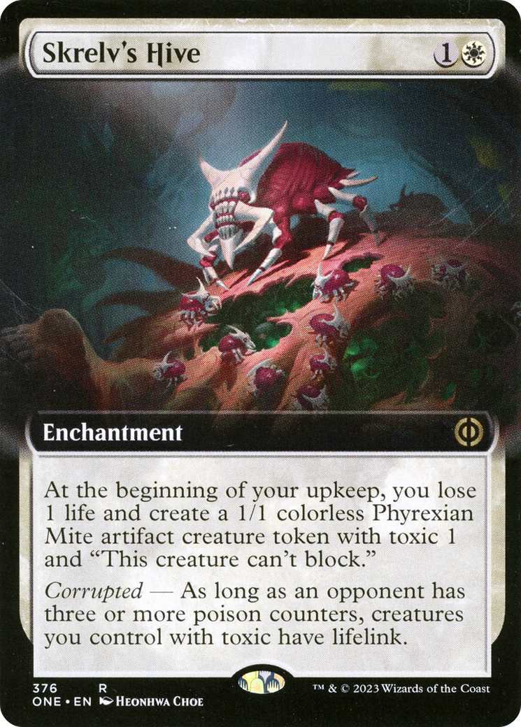 Skrelv's Hive (Extended Art) (ONE-376) [Phyrexia: All Will Be One] Foil
