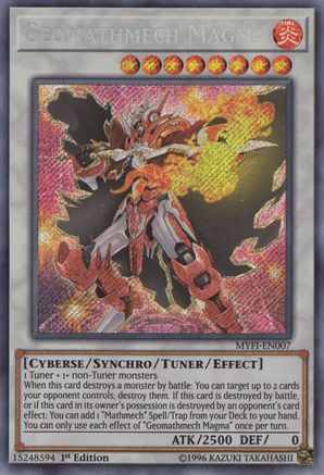 Geomathmech Magma (Secret Rare) (MYFI-EN007) - Mystic Fighters 1st Edition