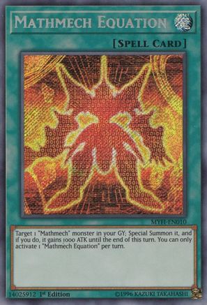 Mathmech Equation (Secret Rare) (MYFI-EN010) - Mystic Fighters 1st Edition