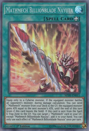 Mathmech Billionblade Nayuta (Super Rare) (MYFI-EN011) - Mystic Fighters 1st Edition