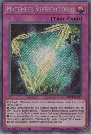 Mathmech Superfactorial (Secret Rare) (MYFI-EN012) - Mystic Fighters 1st Edition