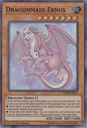 Dragonmaid Ernus (Super Rare) (MYFI-EN015) - Mystic Fighters 1st Edition