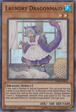 Laundry Dragonmaid (Super Rare) (MYFI-EN016) - Mystic Fighters 1st Edition