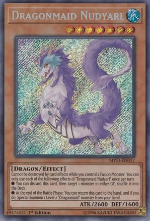 Dragonmaid Nudyarl (Secret Rare) (MYFI-EN017) - Mystic Fighters 1st Edition