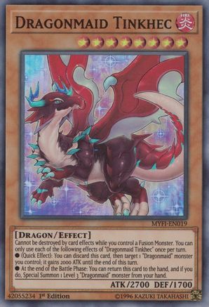 Dragonmaid Tinkhec (Super Rare) (MYFI-EN019) - Mystic Fighters 1st Edition