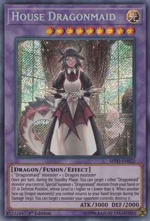 House Dragonmaid (Secret Rare) (MYFI-EN022) - Mystic Fighters 1st Edition
