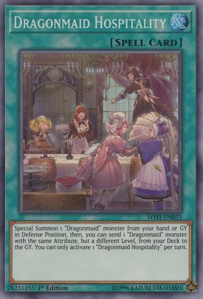 Dragonmaid Hospitality (Super Rare) (MYFI-EN023) - Mystic Fighters 1st Edition