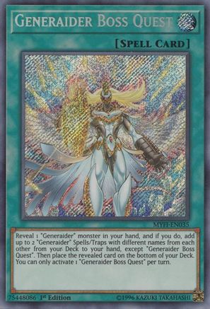 Generaider Boss Quest (Secret Rare) (MYFI-EN035) - Mystic Fighters 1st Edition