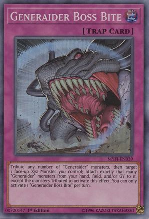 Generaider Boss Bite (Super Rare) (MYFI-EN039) - Mystic Fighters 1st Edition