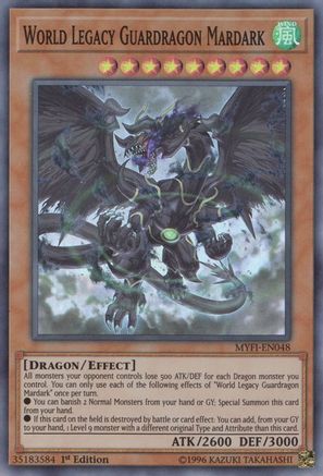 World Legacy Guardragon Mardark (Super Rare) (MYFI-EN048) - Mystic Fighters 1st Edition