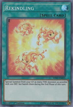 Rekindling (Super Rare) (MYFI-EN055) - Mystic Fighters 1st Edition
