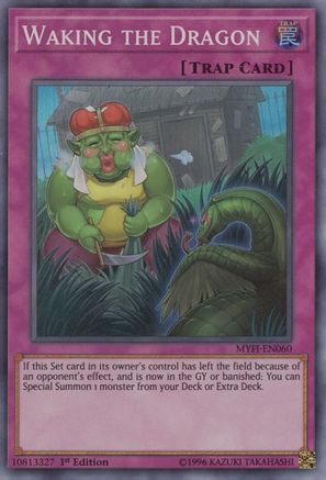 Waking the Dragon (Super Rare) (MYFI-EN060) - Mystic Fighters 1st Edition