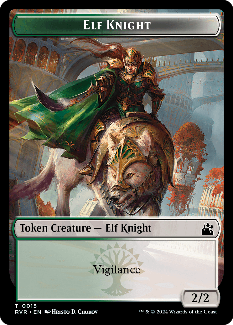 Elf Knight (TRVR-015) [Ravnica Remastered Tokens]