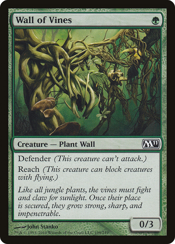 Wall of Vines (M11-199) [Magic 2011]
