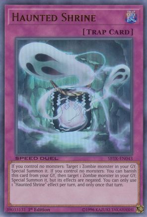 Haunted Shrine (Ultra Rare) (SBTK-EN043) - Speed Duel: Trials of the Kingdom 1st Edition