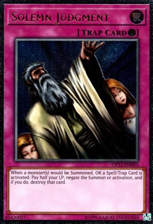 Solemn Judgment (Ultimate Rare) (OP12-EN003) - OTS Tournament Pack 12 Unlimited