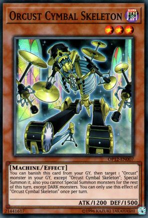 Orcust Cymbal Skeleton (Super Rare) (OP12-EN007) - OTS Tournament Pack 12 Unlimited