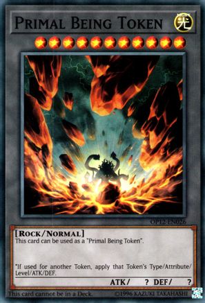 Primal Being Token (Super Rare) (OP12-EN026) - OTS Tournament Pack 12 Unlimited