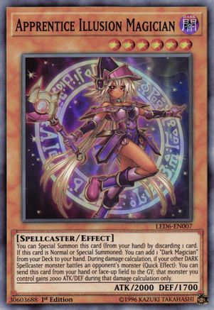 Apprentice Illusion Magician (Super Rare) (LED6-EN007) - Legendary Duelists: Magical Hero 1st Edition
