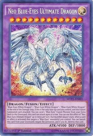 Neo Blue-Eyes Ultimate Dragon (Secret Rare) (MVP1-ENS01) - The Dark Side of Dimensions Movie Pack: Secret Edition 1st Edition