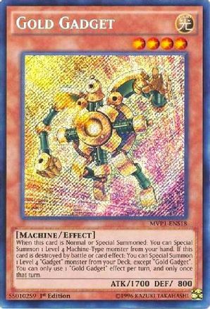 Gold Gadget (Secret Rare) (MVP1-ENS18) - The Dark Side of Dimensions Movie Pack: Secret Edition 1st Edition