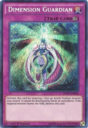 Dimension Guardian (Secret Rare) (MVP1-ENS24) - The Dark Side of Dimensions Movie Pack: Secret Edition 1st Edition