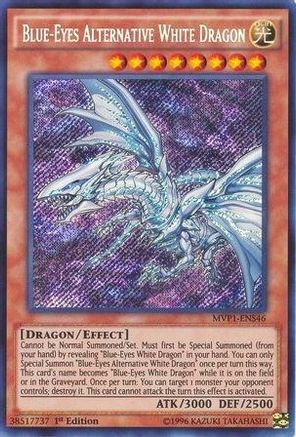 Blue-Eyes Alternative White Dragon (Secret Rare) (MVP1-ENS46) - The Dark Side of Dimensions Movie Pack: Secret Edition 1st Edition