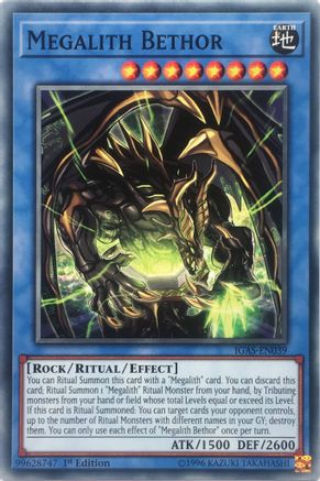 Megalith Bethor (Common) (IGAS-EN039) - Ignition Assault 1st Edition