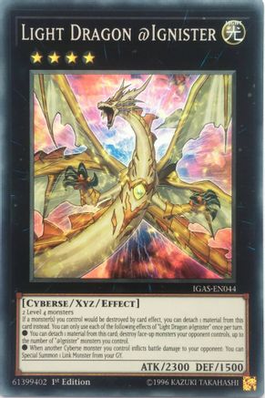 Light Dragon @Ignister (Super Rare) (IGAS-EN044) - Ignition Assault 1st Edition