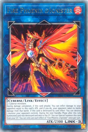 Fire Phoenix @Ignister (Rare) (IGAS-EN046) - Ignition Assault 1st Edition