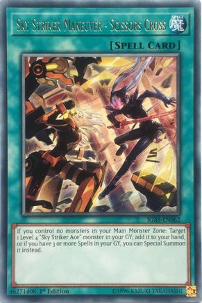 Sky Striker Maneuver - Scissors Cross (Rare) (IGAS-EN062) - Ignition Assault Unlimited