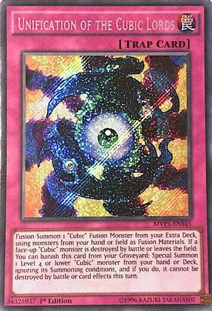 Unification of the Cubic Lords (Secret Rare) (MVP1-ENS45) - The Dark Side of Dimensions Movie Pack: Secret Edition 1st Edition