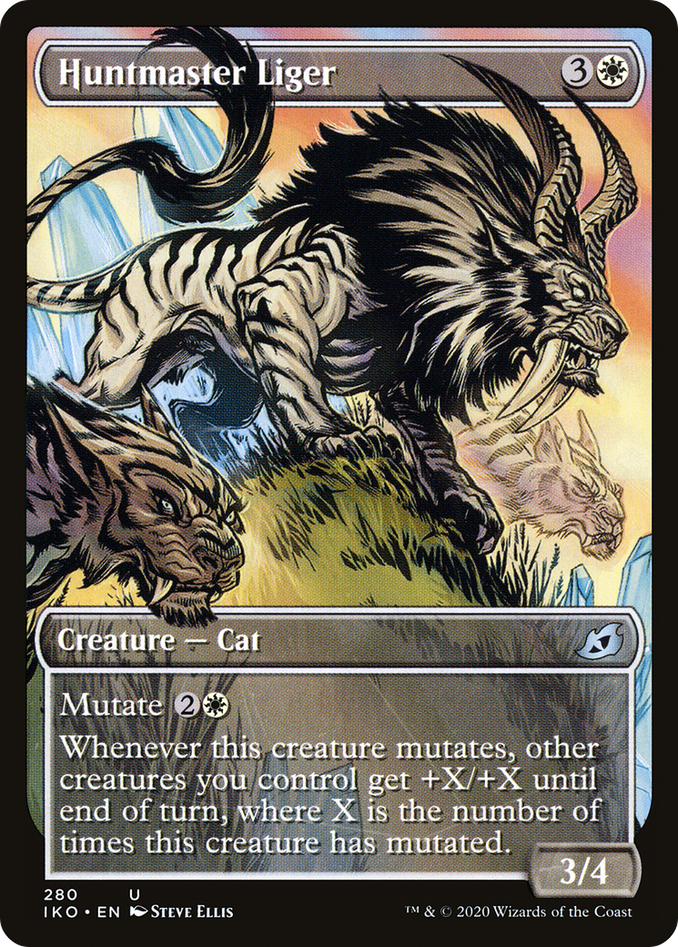 Huntmaster Liger (Showcase) (IKO-280) [Ikoria: Lair of Behemoths] Foil