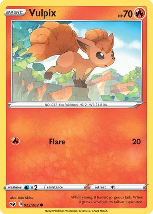 Vulpix (022/202) [SWSH01 Sword & Shield Base Set] - Common