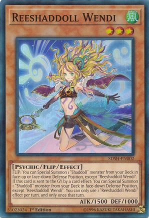 Reeshaddoll Wendi (Super Rare) (SDSH-EN002) - Structure Deck: Shaddoll Showdown Unlimited