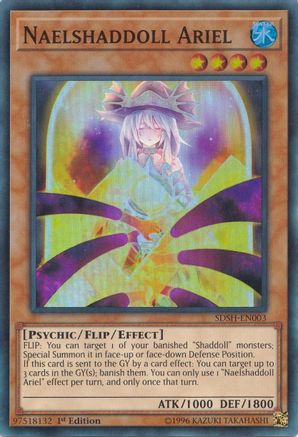 Naelshaddoll Ariel (Super Rare) (SDSH-EN003) - Structure Deck: Shaddoll Showdown 1st Edition