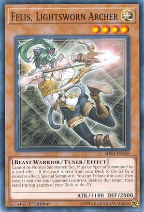 Felis, Lightsworn Archer (Common) (SDSH-EN018) - Structure Deck: Shaddoll Showdown Unlimited